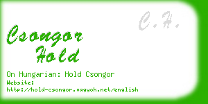 csongor hold business card